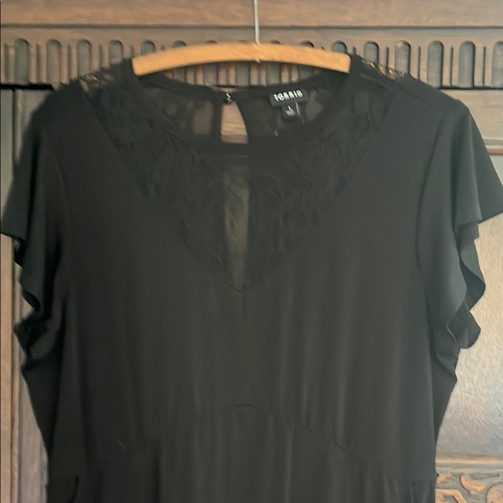 Torrid Black Lace Detail Dress